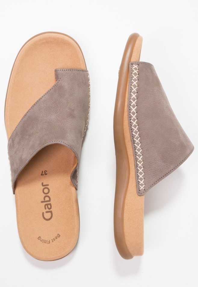 Sandales T-bar Gabor | Gris Exclusif